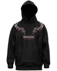 Black hoodie with snake design